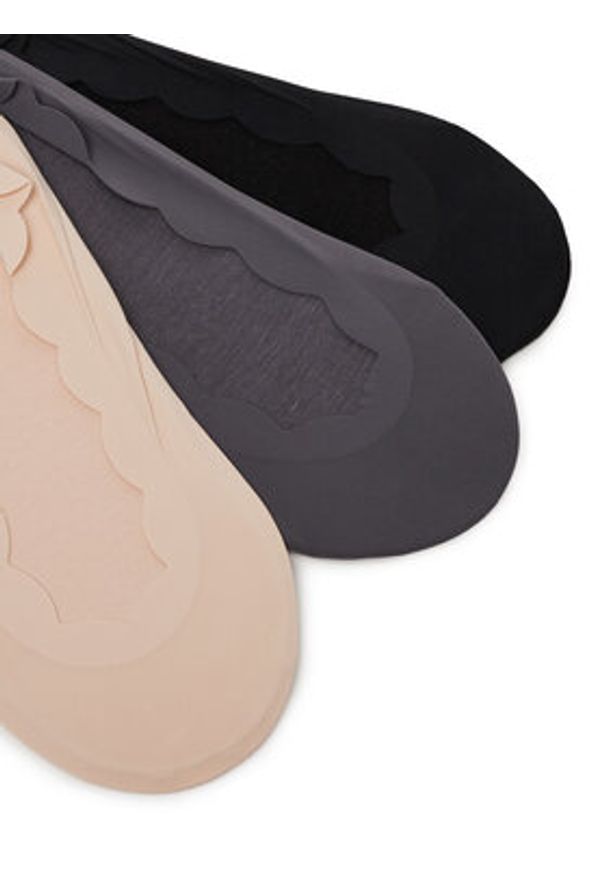 Nine West Skarpety LA_NW_4WB_009_SS25 (3-PACK) BKACK/MIX Kolorowy. Materiał: materiał, bawełna. Wzór: kolorowy