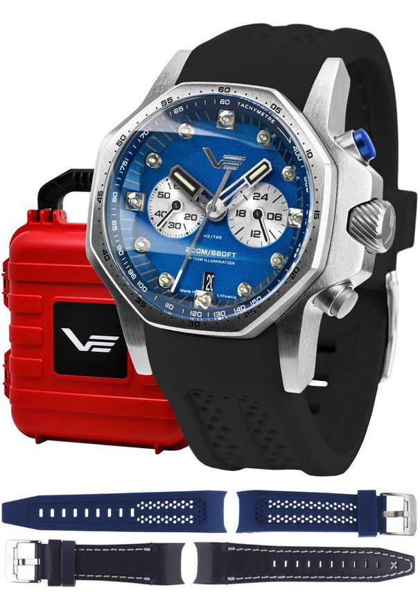 Zegarek męski Vostok Europe VK64-640A700SB czarny. Kolor: czarny