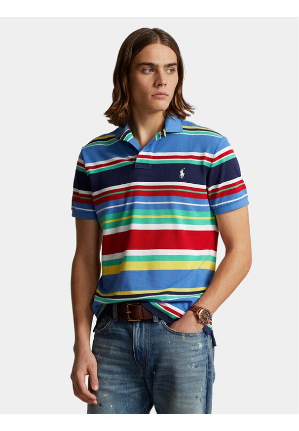 Polo Ralph Lauren Polo 710934553001 Kolorowy Regular Fit. Typ kołnierza: polo. Materiał: bawełna. Wzór: kolorowy