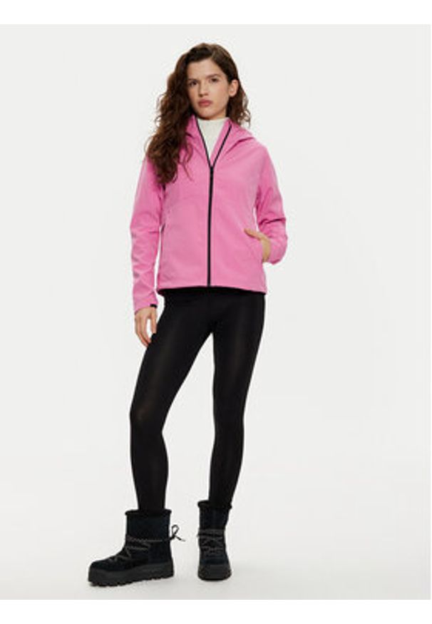 4f - 4F Kurtka softshell 4FWAW24TSOFF285 Różowy Regular Fit. Kolor: różowy. Materiał: syntetyk