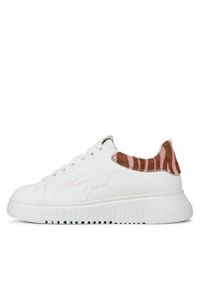 Emporio Armani Sneakersy X3X024 XN388 R297 Biały. Kolor: biały. Materiał: skóra #4