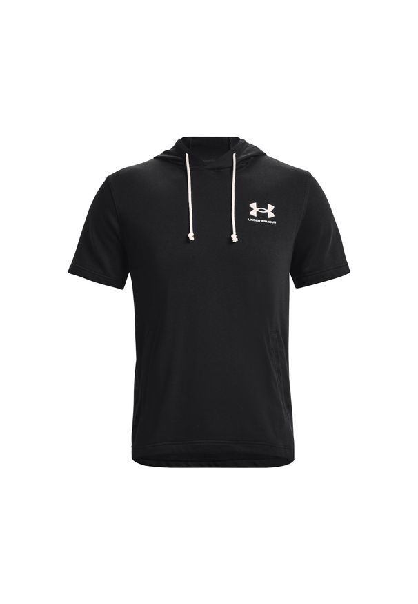 Koszulka sportowa męska Under Armour Rival Terry Lc Ss Hd. Kolor: czarny, biały, wielokolorowy. Materiał: bawełna, poliester. Długość rękawa: krótki rękaw. Długość: krótkie. Sport: fitness