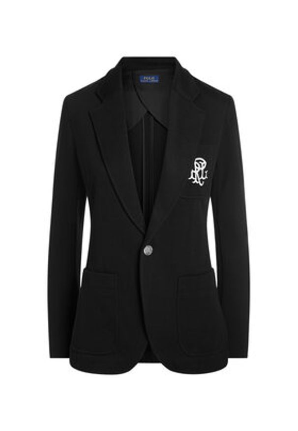Polo Ralph Lauren Marynarka Blz 211795348001 Czarny Slim Fit. Typ kołnierza: polo. Kolor: czarny. Materiał: bawełna