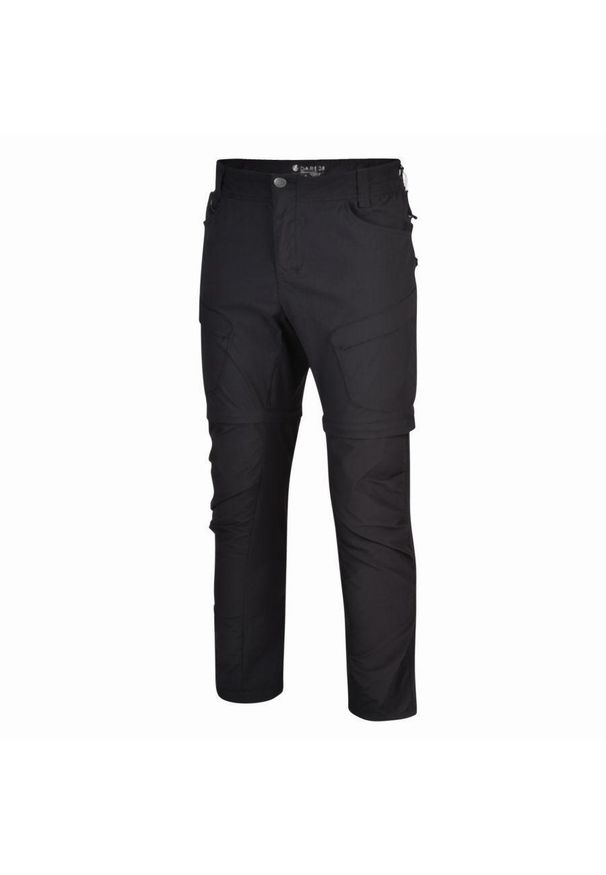 DARE 2B - Spodnie trekkingowe męskie Tuned In II z odpinanymi nogawkami. Kolor: czarny. Długość: długie. Sezon: lato. Sport: turystyka piesza