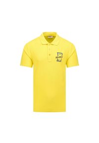 Polo męskie Dolomite Dobbiaco SS. Typ kołnierza: polo. Kolor: żółty