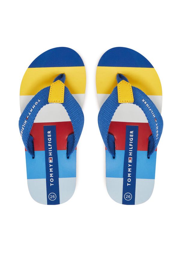 TOMMY HILFIGER - Japonki Tommy Hilfiger. Kolor: niebieski