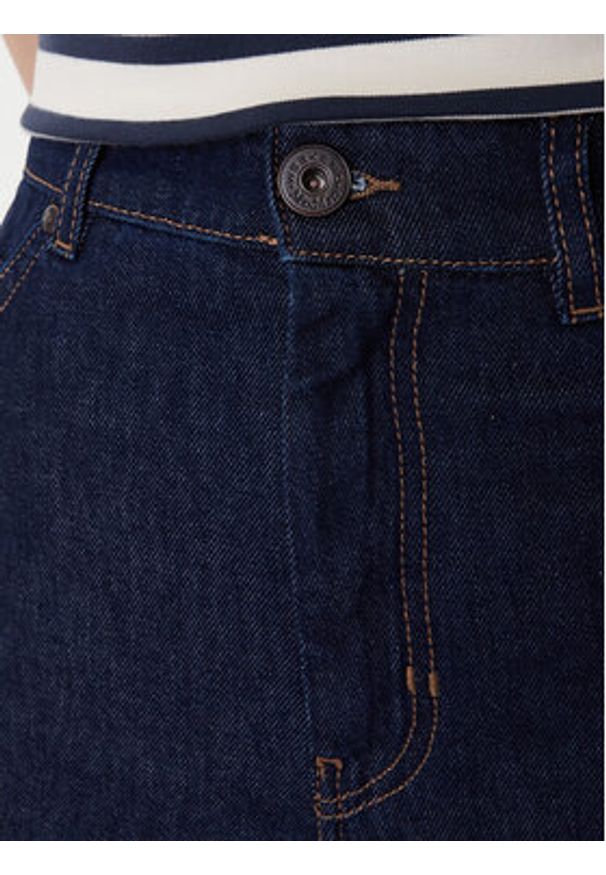 Weekend Max Mara Jeansy Vega 2615181041 Granatowy Wide Leg. Kolor: niebieski