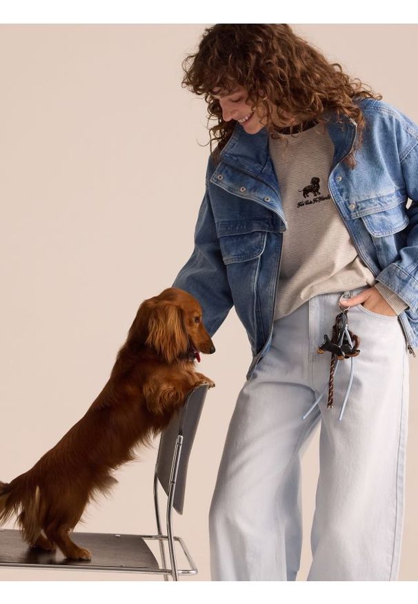 Reserved - Longsleeve w paski - wielobarwny. Materiał: dzianina, bawełna. Długość rękawa: długi rękaw. Wzór: paski