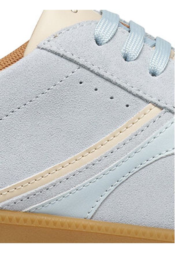 Geox Sneakersy D Meleda D56UGA 022BC C0397 Błękitny. Kolor: niebieski. Materiał: skóra, zamsz