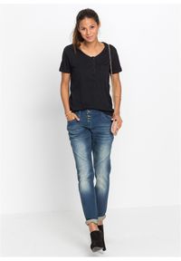 bonprix - Dżinsy boyfriend, niski stan, ze stretchem. Stan: obniżony. Kolor: niebieski #2