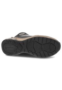 Czarne Botki Rieker Modne Obuwie Damskie. Okazja: na co dzień, na spacer. Zapięcie: zamek. Kolor: czarny. Materiał: materiał. Styl: casual, sportowy #4
