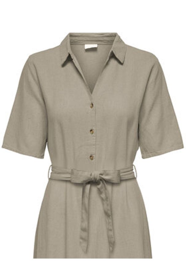 JDY Sukienka letnia Say 15338771 Beżowy Regular Fit. Kolor: beżowy. Materiał: wiskoza. Sezon: lato