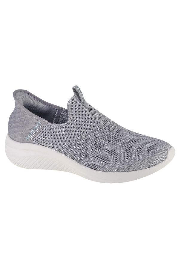 skechers - Buty SKECHERS SLIP-INS: SUMIT Szary. Okazja: na co dzień. Kolor: szary. Materiał: tkanina. Model: Skechers Sport. Sport: turystyka piesza