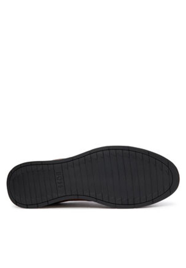 BOSS Sneakersy Nitan 50552880 Brązowy. Kolor: brązowy. Materiał: skóra