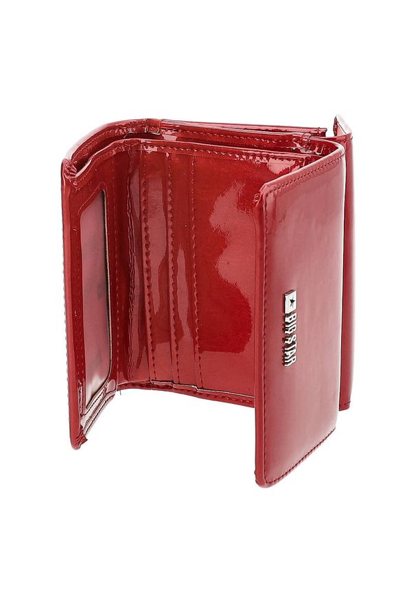 Big Star Accessories - Czerwony Elegancki Portfel Damski Big Star. Kolor: czerwony. Materiał: skóra ekologiczna