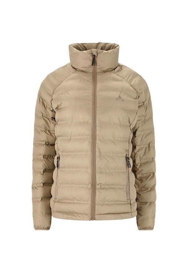 Kurtka zimowa damska Whistler Froze Light Puffer Jacket. Kolor: brązowy. Materiał: puch. Sezon: zima. Sport: turystyka piesza