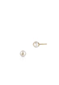 W.KRUK - Kolczyki srebrne pozłacane z perłami i cyrkoniami. Materiał: srebrne, pozłacane. Kolor: srebrny. Wzór: aplikacja. Kamień szlachetny: perła, cyrkonia #1