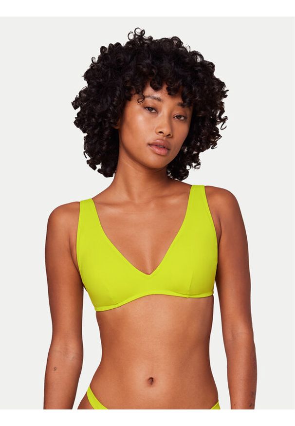 Triumph Góra od bikini Summer Mix & Match 10214576 Żółty. Kolor: żółty. Materiał: syntetyk