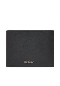 Calvin Klein Portfel męski Epi Ck Trifold 10Cc W/Coin K50K512863 Czarny. Kolor: czarny. Materiał: skóra