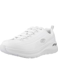 skechers - Buty Kobieta Skechers Arch Fit 2.0 biały. Kolor: biały. Materiał: tkanina, skóra