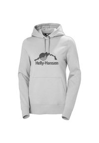 Bluza damska z kapturem Helly Hansen Nord Graphic. Typ kołnierza: kaptur. Kolor: szary #1