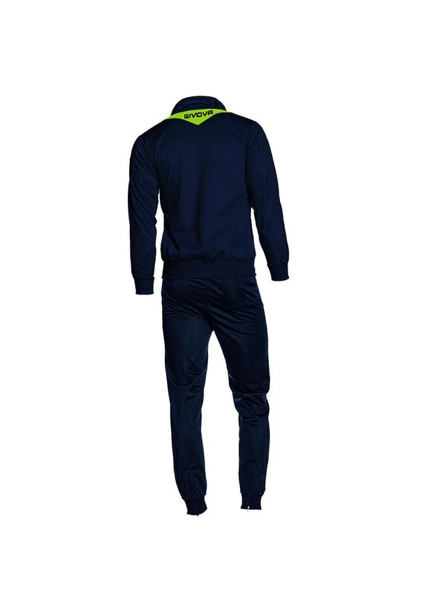 Dres Givova Tuta Visa Fluo. Kolor: wielokolorowy, niebieski, zielony. Materiał: dresówka