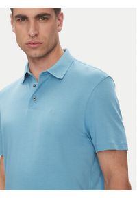 Calvin Klein Polo Supima LV04LB276G Niebieski Regular Fit. Typ kołnierza: polo. Kolor: niebieski. Materiał: bawełna