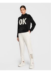 DKNY Spodnie dresowe P2MF7OKO Biały Regular Fit. Kolor: biały. Materiał: syntetyk, dresówka