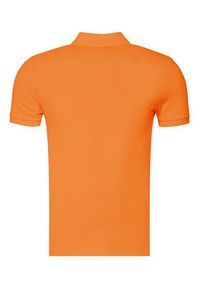 Polo Ralph Lauren Polo 710795080025 Pomarańczowy Slim Fit. Typ kołnierza: polo. Kolor: pomarańczowy. Materiał: bawełna