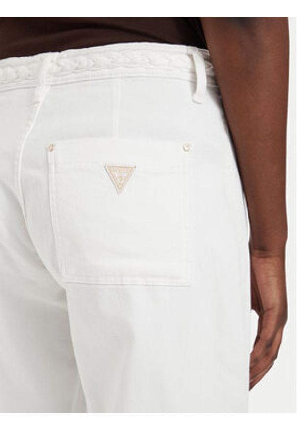 Guess Jeansy W6GB15 W1886 Kremowy Wide Leg. Kolor: kremowy