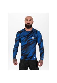 PITBULL - Longsleeve męski Pitbull Rashguard Dot Camo II. Kolor: niebieski. Długość rękawa: długi rękaw