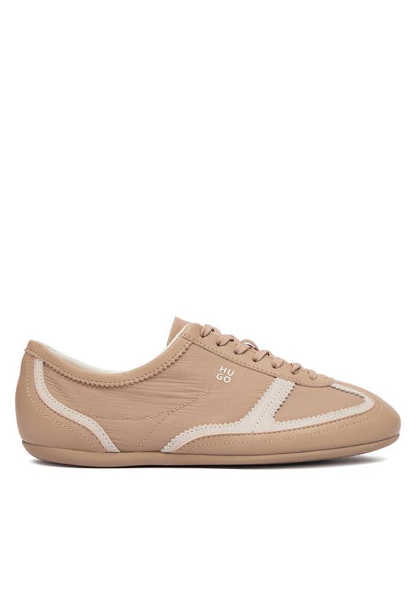 Hugo - HUGO Sneakersy Mystie 50557871 Beżowy. Kolor: beżowy. Materiał: materiał