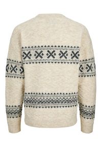 Jack & Jones Sweter Blumax 12286244 Beżowy Relaxed Fit. Kolor: beżowy. Materiał: syntetyk #4