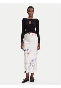 Desigual Spódnica maxi Paul 25WWFW07 Biały Regular Fit. Kolor: biały. Materiał: wiskoza #4