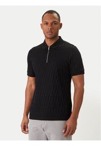 Karl Lagerfeld - KARL LAGERFELD Polo 745008 562203 Czarny Regular Fit. Typ kołnierza: polo. Kolor: czarny. Materiał: bawełna #1
