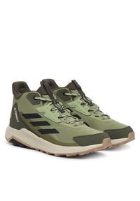 Adidas - adidas Trekkingi Terrex Anylander Mid Hiking Shoes JR6596 Zielony. Kolor: zielony. Materiał: materiał. Model: Adidas Terrex. Sport: turystyka piesza #6