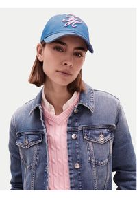 TOMMY HILFIGER - Tommy Hilfiger Czapka z daszkiem Logo Embroidery Baseball Cap AW0AW18338 Niebieski. Kolor: niebieski. Materiał: bawełna #4