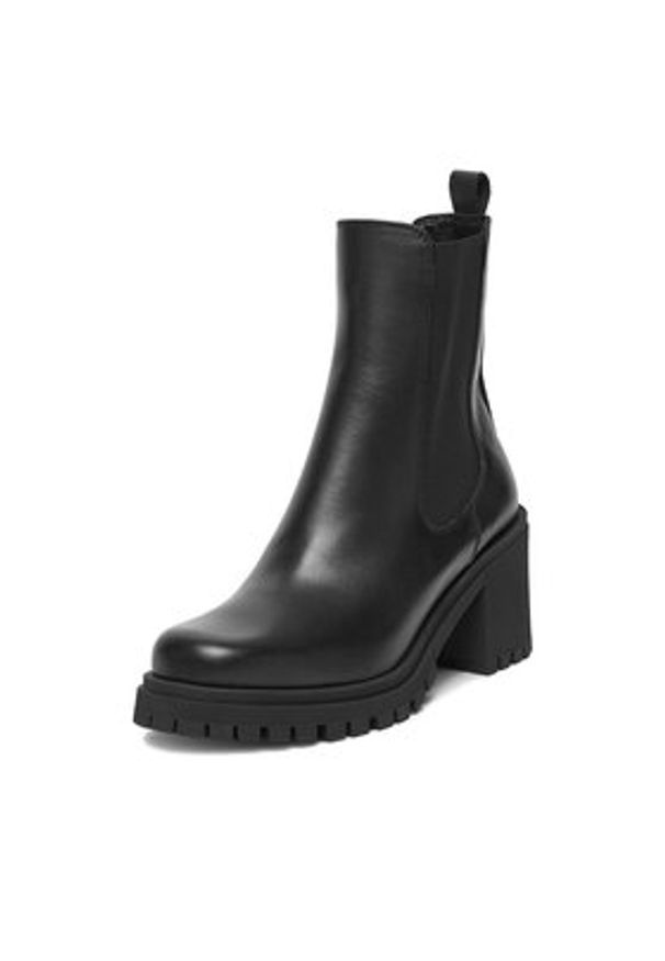 Badura Botki C-GATE-I23 28115PE Czarny. Kolor: czarny. Materiał: skóra