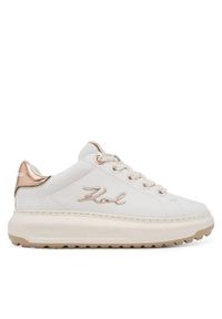 Karl Lagerfeld - KARL LAGERFELD Sneakersy KL67518A Biały. Kolor: biały. Materiał: skóra
