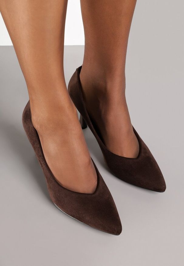 Born2be - Brązowe Szpilki Vices ze Skórzaną Wkładką Dandre. Okazja: na spotkanie biznesowe, na imprezę, do pracy, na co dzień. Kolor: brązowy. Materiał: skóra. Obcas: na szpilce. Styl: casual, biznesowy, wizytowy