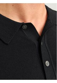 Jack & Jones Polo William 12259650 Czarny Regular Fit. Typ kołnierza: polo. Kolor: czarny. Materiał: wiskoza #4