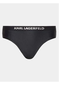 Karl Lagerfeld - KARL LAGERFELD Dół od bikini 230W2214 Czarny. Kolor: czarny. Materiał: syntetyk #2