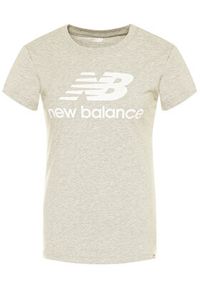 New Balance T-Shirt Essentials Stacked Logo Tee WT91546 Szary Athletic Fit. Kolor: szary. Materiał: bawełna