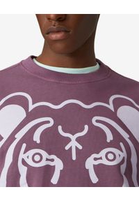 Kenzo - KENZO - Bluza z nadrukiem K-Tiger. Kolor: różowy, wielokolorowy, fioletowy. Materiał: bawełna. Długość rękawa: długi rękaw. Długość: długie. Wzór: nadruk #3
