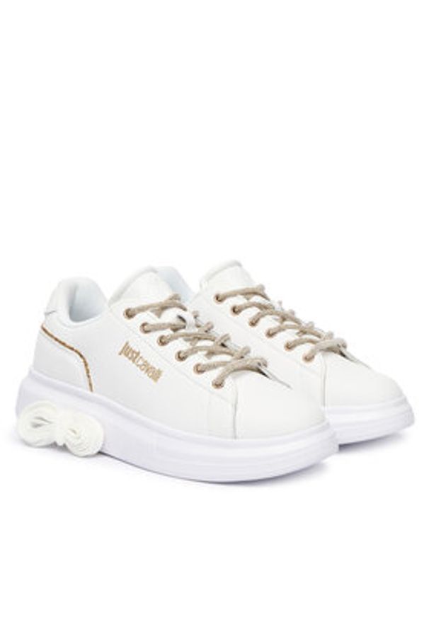 Just Cavalli Sneakersy 79RA3SB1 ZPB59 Biały. Kolor: biały. Materiał: skóra