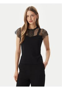 Morgan Bluzka 261-DAPHNE Czarny Regular Fit. Kolor: czarny. Materiał: syntetyk #1