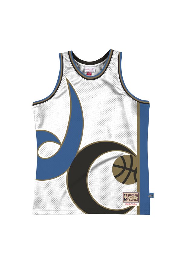Mitchell & Ness - Jersey Washington Wizards. Kolor: biały. Materiał: jersey. Sport: koszykówka