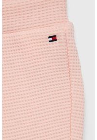 TOMMY HILFIGER - Tommy Hilfiger komplet niemowlęcy. Kolor: różowy. Materiał: bawełna, materiał, dzianina #8