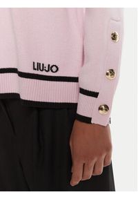 Liu Jo Sport Sweter TF5229 MS59L Różowy Regular Fit. Kolor: różowy. Materiał: syntetyk. Styl: sportowy #3
