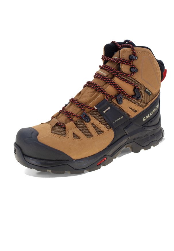 salomon - Buty Quest 4 Gtx Rozmiar 46 2/3 - 471564 Brązowy. Wysokość cholewki: za kostkę. Kolor: brązowy. Materiał: materiał, skóra. Szerokość cholewki: normalna